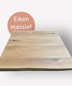 Tafelblad eiken massief natural edge