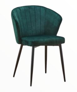 Stoel Alyssa green velvet