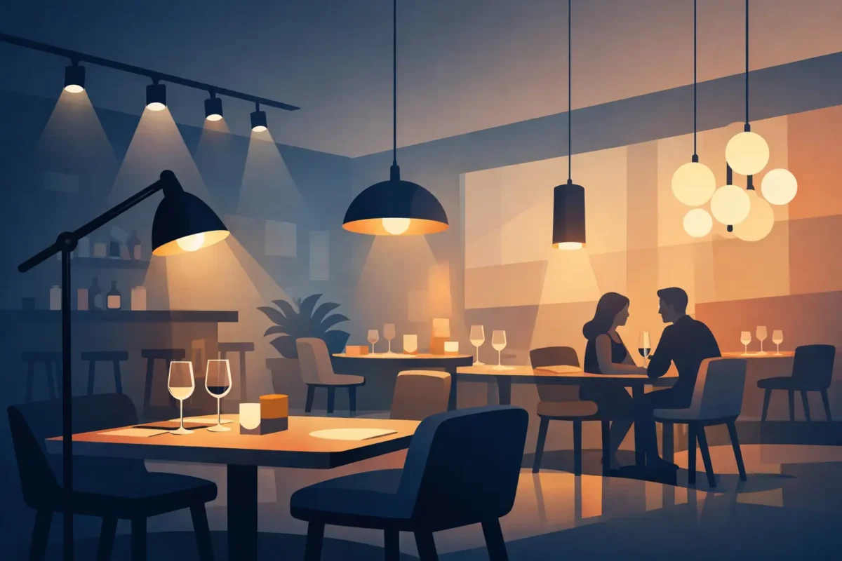 Hoeveel licht heeft een restaurant nodig?